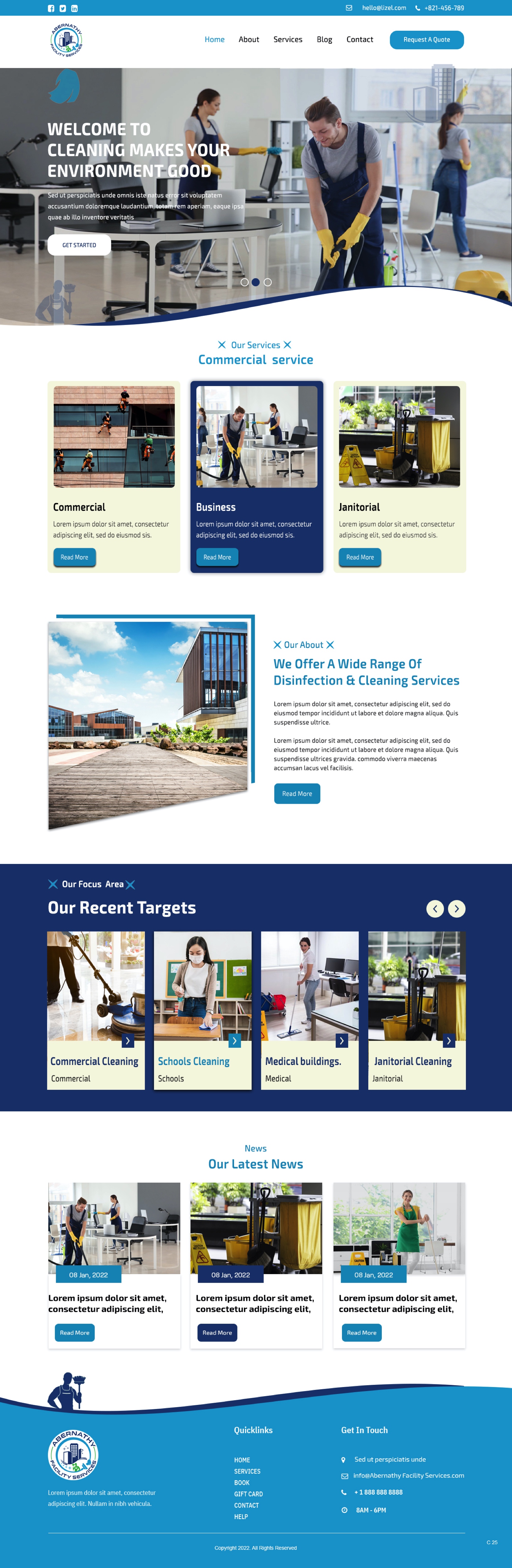 Web Design by pb for Abernathy Facility Services | Design #27929162