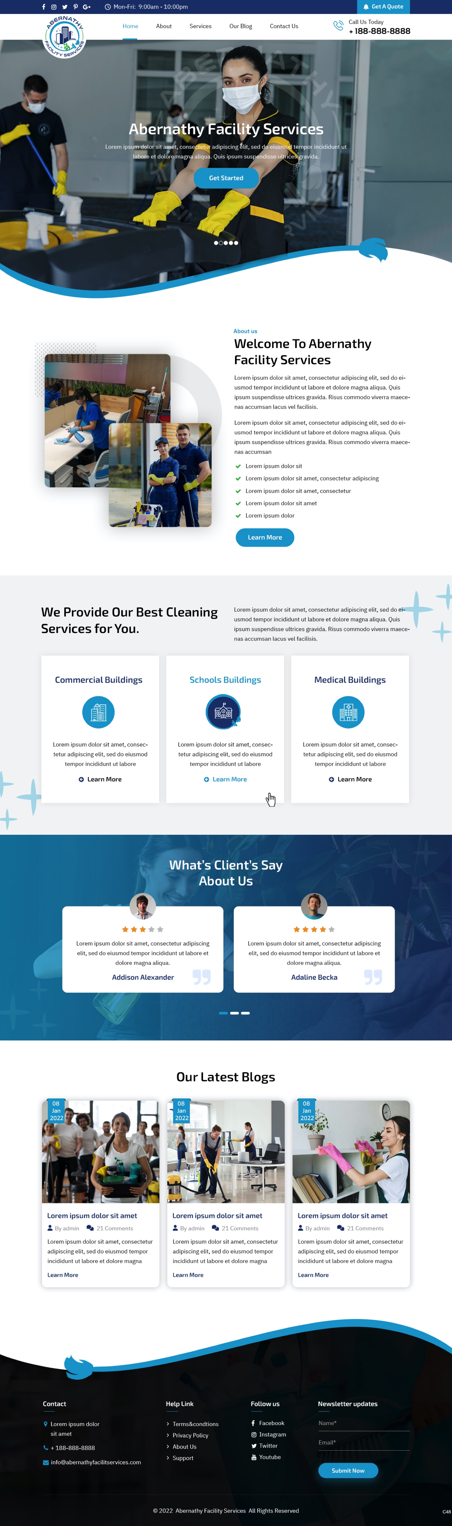Web Design by pb for Abernathy Facility Services | Design #27929163