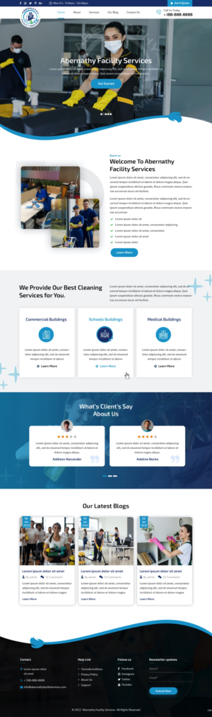 Web Design by pb for Abernathy Facility Services | Design: #27929163