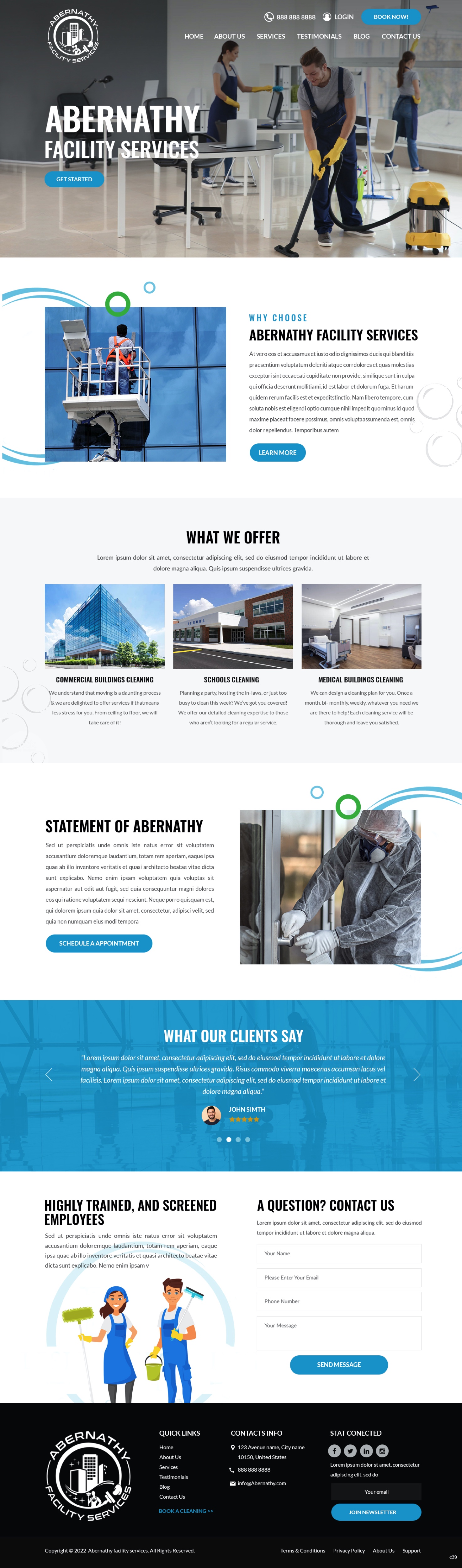 Web Design by pb for Abernathy Facility Services | Design #27929164