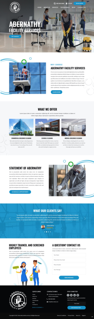 Web Design by pb for Abernathy Facility Services | Design: #27929164