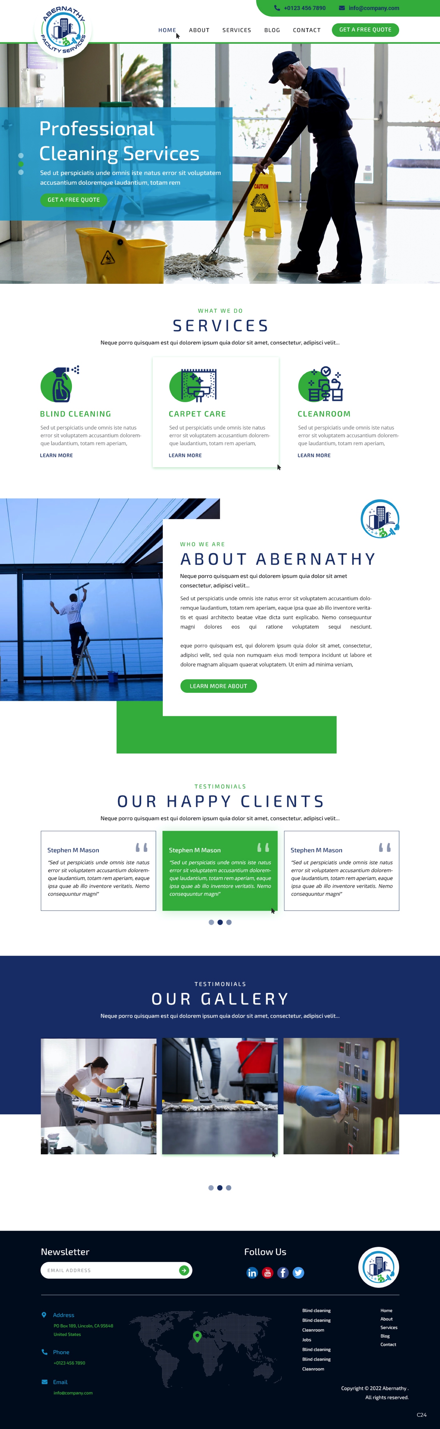 Web Design by pb for Abernathy Facility Services | Design #27929165