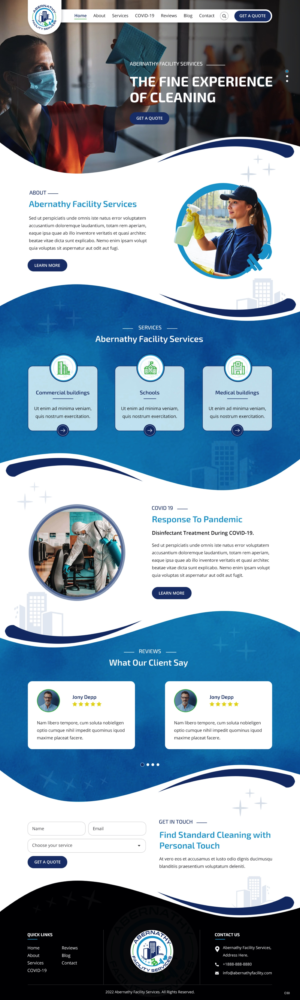 Web Design by pb for Abernathy Facility Services | Design: #27929173