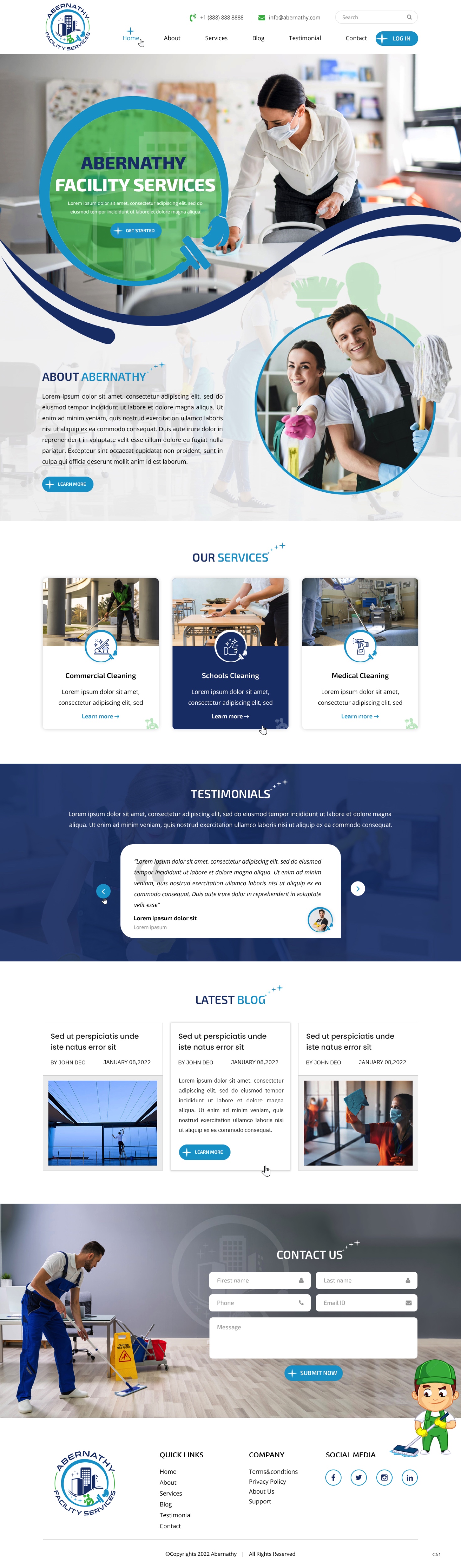 Web Design by pb for Abernathy Facility Services | Design #27929176