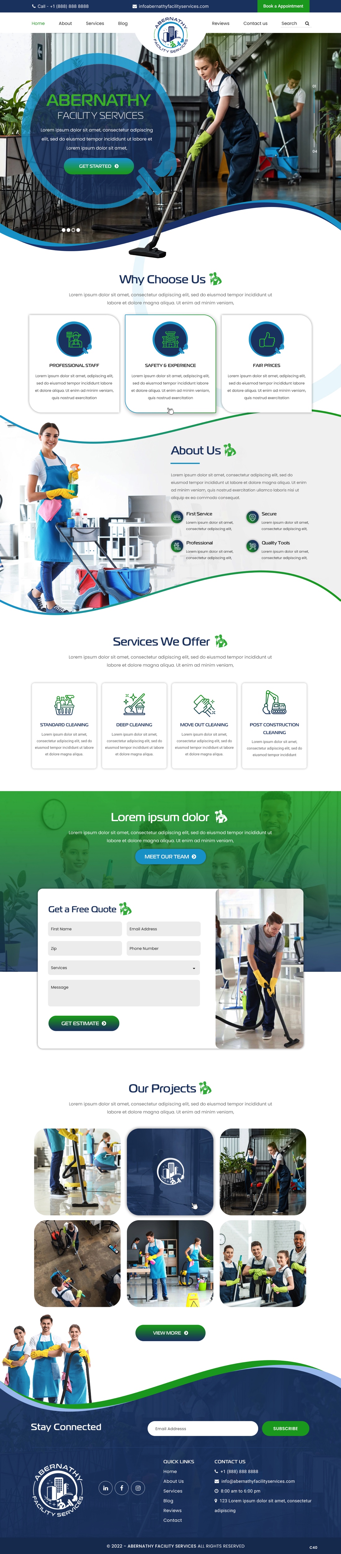 Web Design by pb for Abernathy Facility Services | Design #27934701