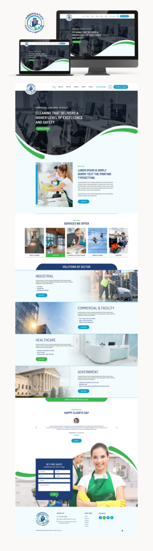 Web-Design von Ved Web Services für Abernathy Facility Services | Design #27915030