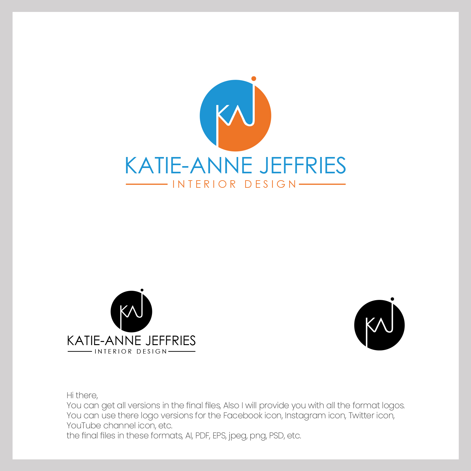 Logo Design by MG.graphics for Katie-Anne Jeffries | Design #27918228