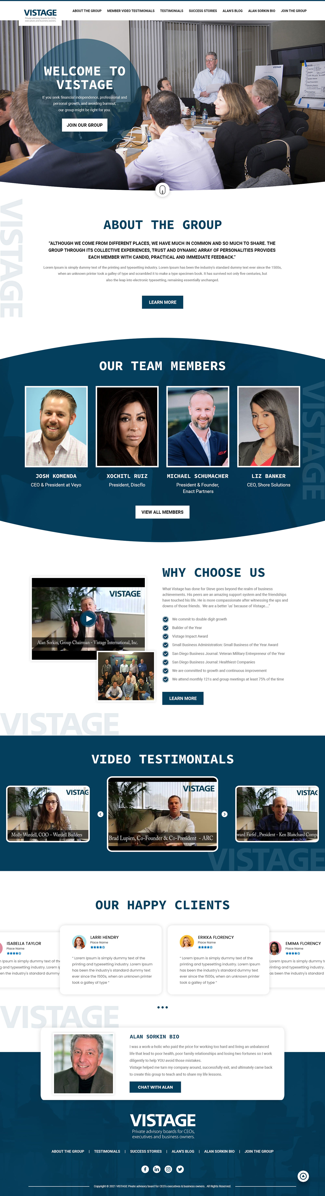 Web Design by MAHABA for Vistage | Design #27913622