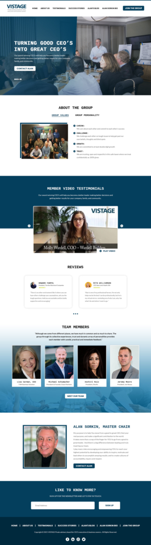 Web Design by VC for Vistage | Design #27925819