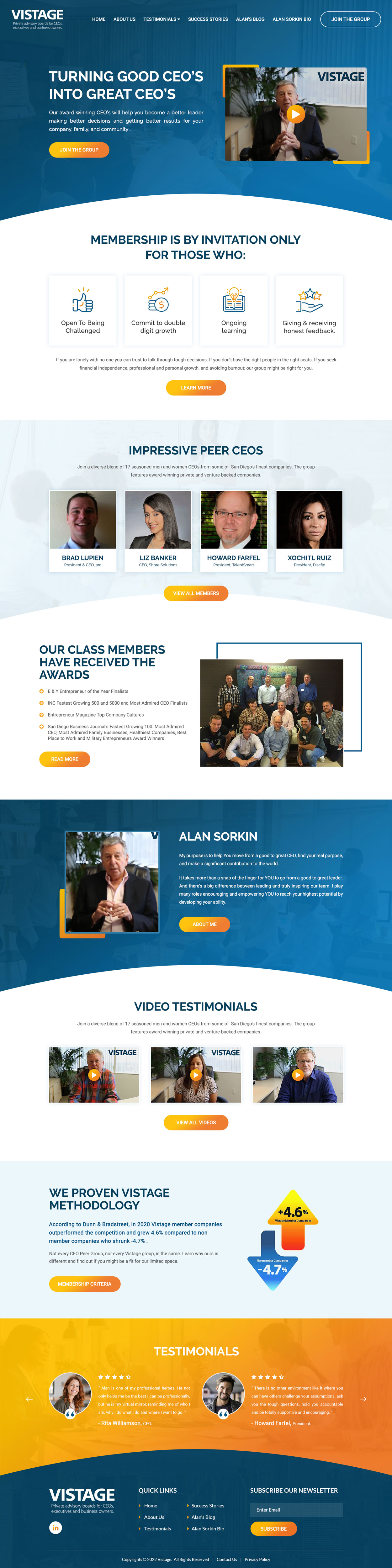 Web-Design von VC für Vistage | Design #27928184