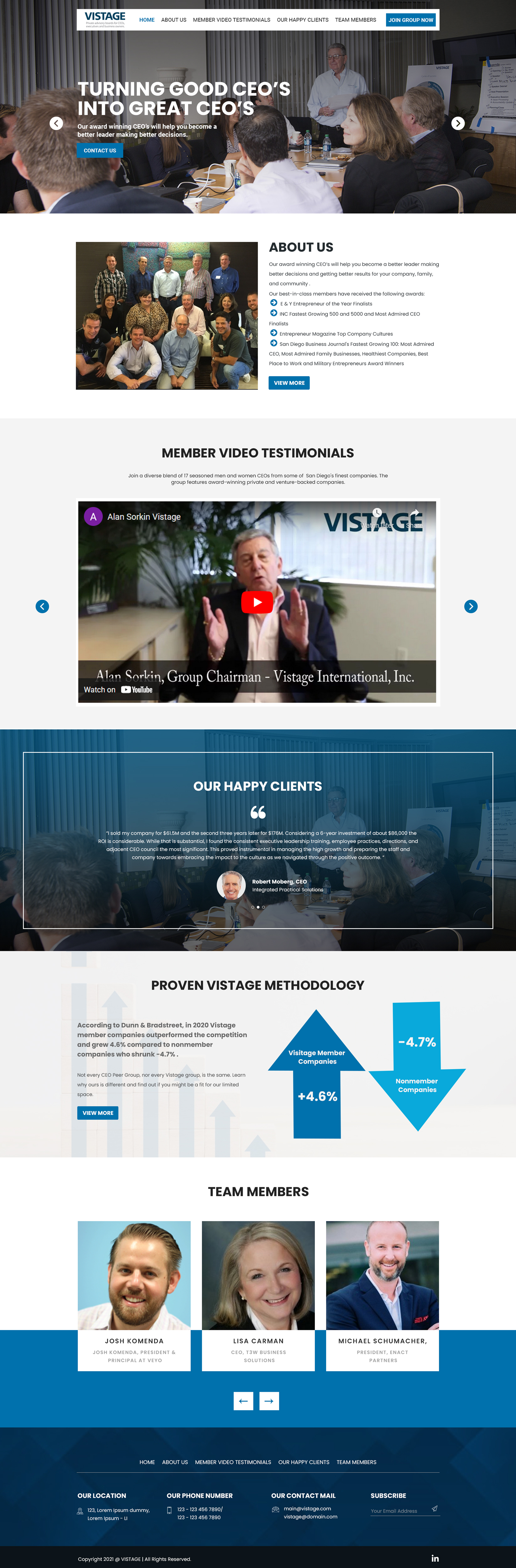Web-Design von VC für Vistage | Design #27929011