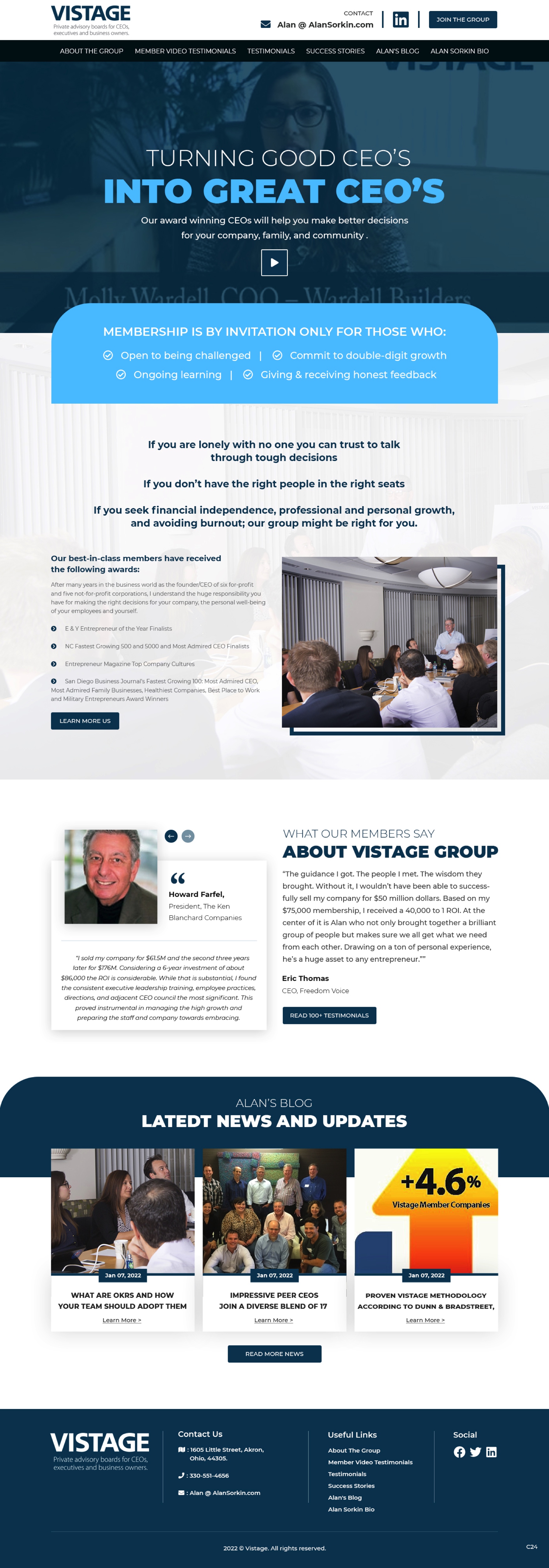 Web Design by pb for Vistage | Design #27915329