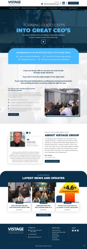 Web Design by pb for Vistage | Design: #27915329