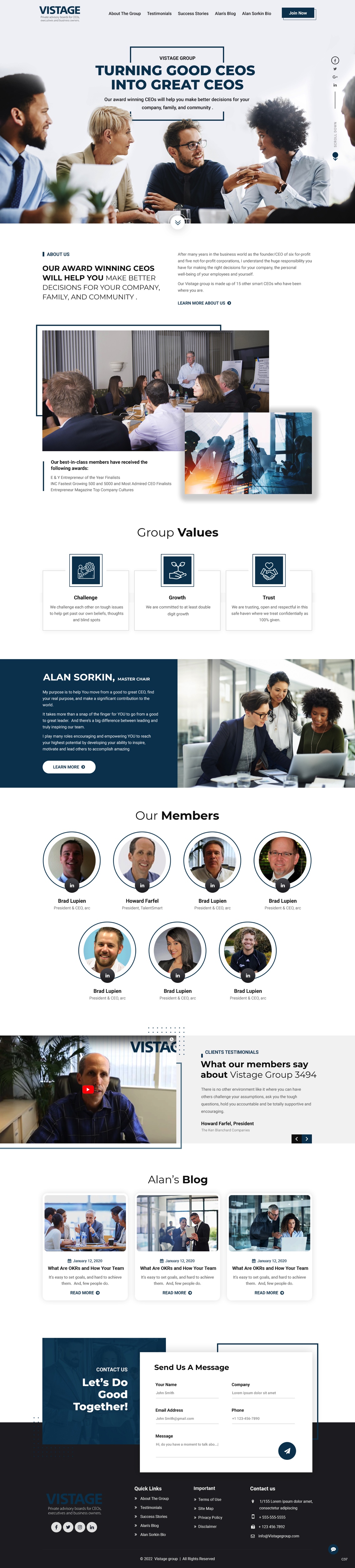 Web Design by pb for Vistage | Design #27915330
