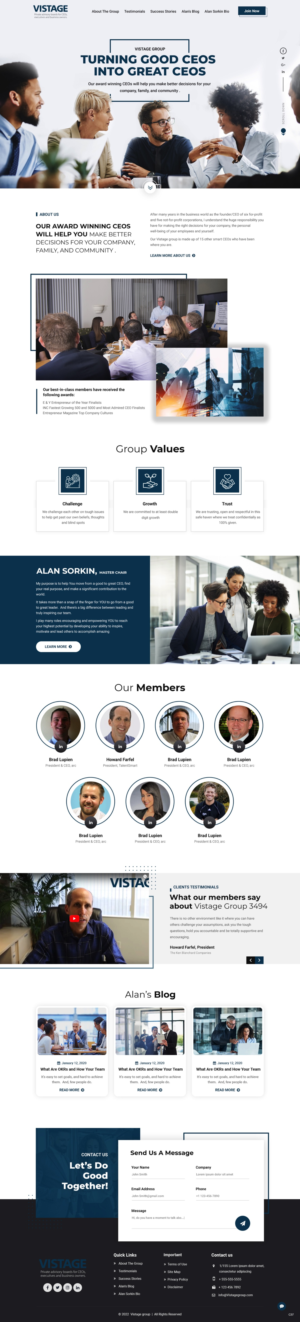 Web Design by pb for Vistage | Design: #27915330