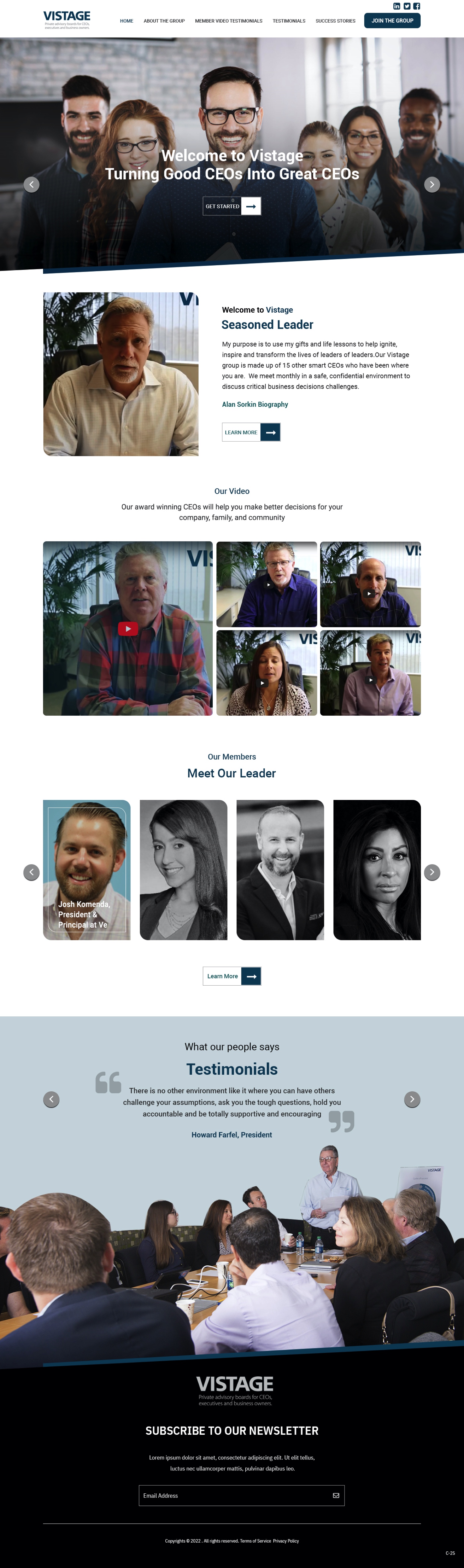 Web Design by pb for Vistage | Design #27915331