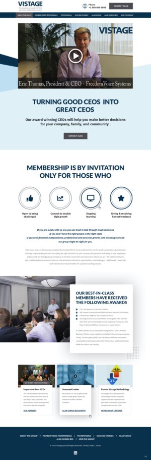 Web Design by pb for Vistage | Design: #27915332