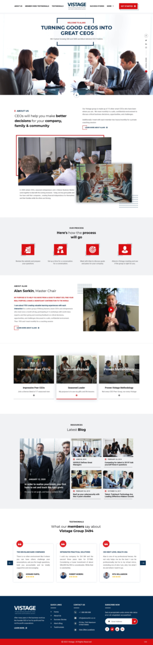 Web Design by pb for Vistage | Design: #27915336