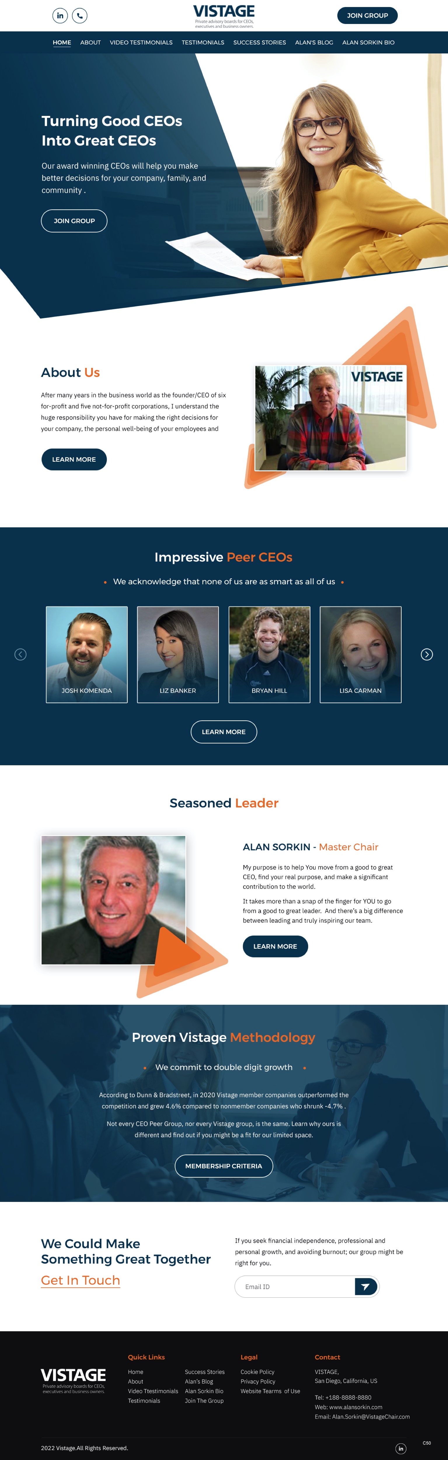 Web Design by pb for Vistage | Design #27915338
