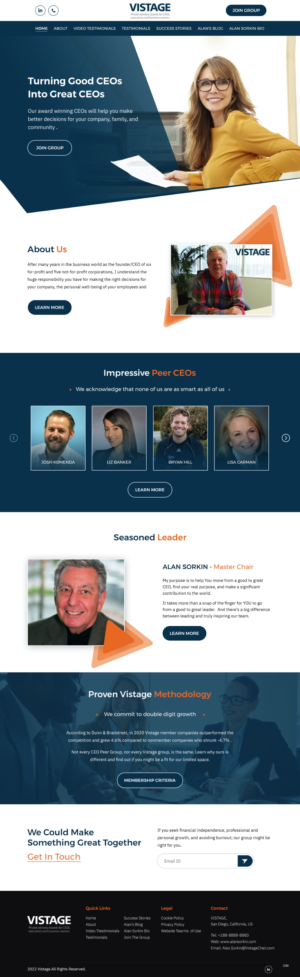 Web Design by pb for Vistage | Design: #27915338