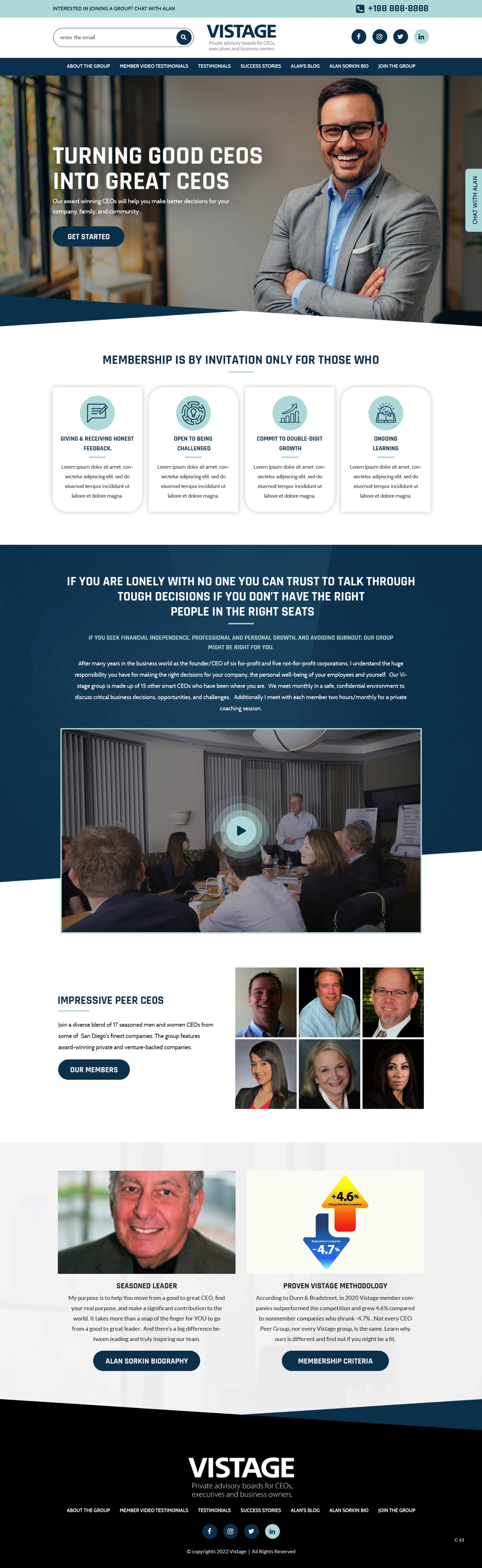 Web Design by pb for Vistage | Design #27915339