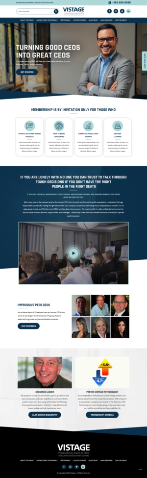 Web Design by pb for Vistage | Design: #27915339