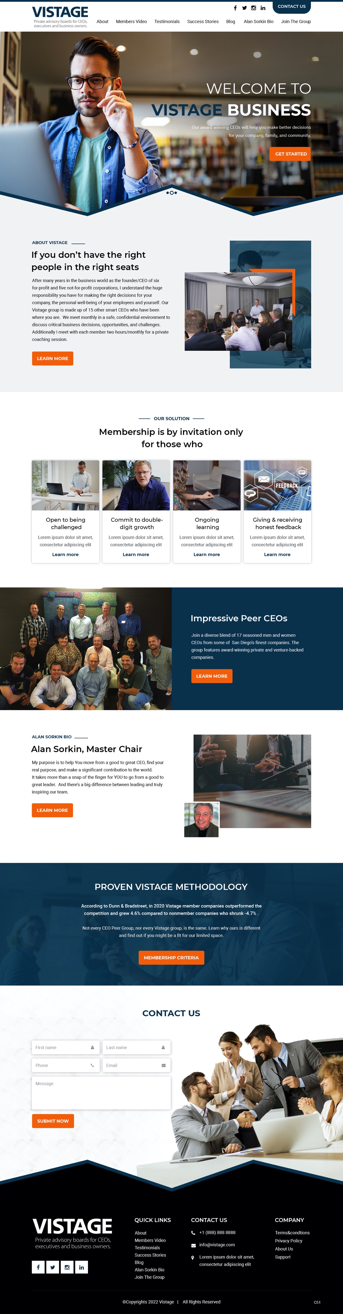 Web Design by pb for Vistage | Design #27915342