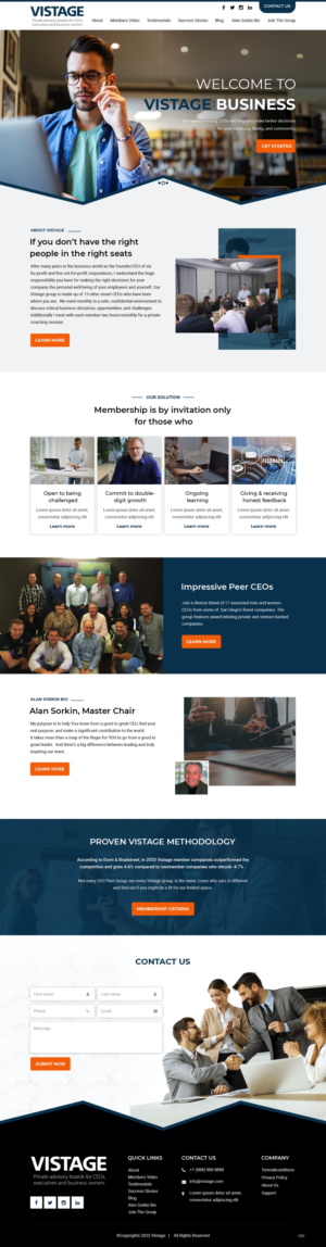 Web Design by pb for Vistage | Design: #27915342