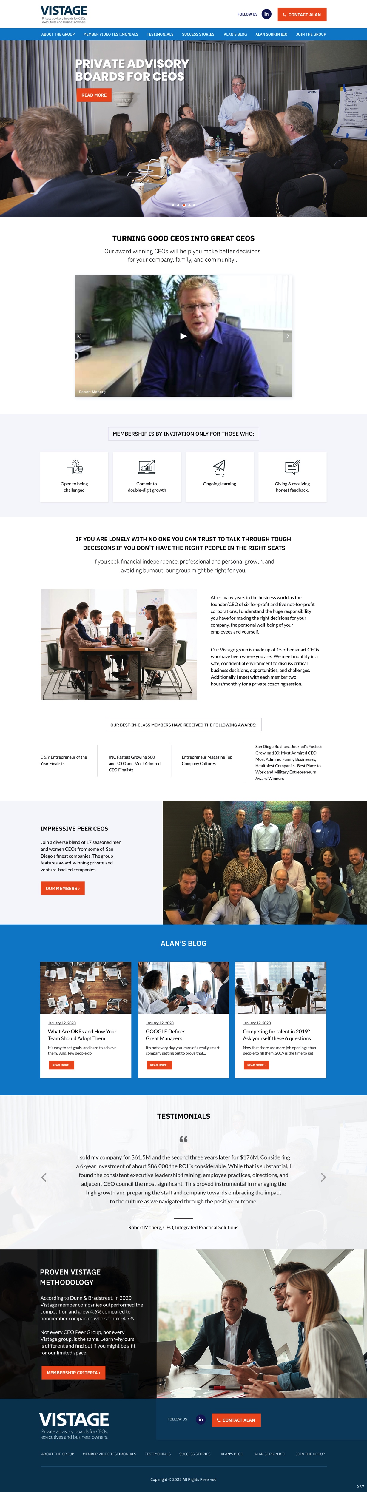 Web Design by pb for Vistage | Design #27915343