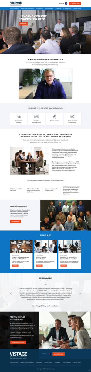 Web Design by pb for Vistage | Design: #27915343