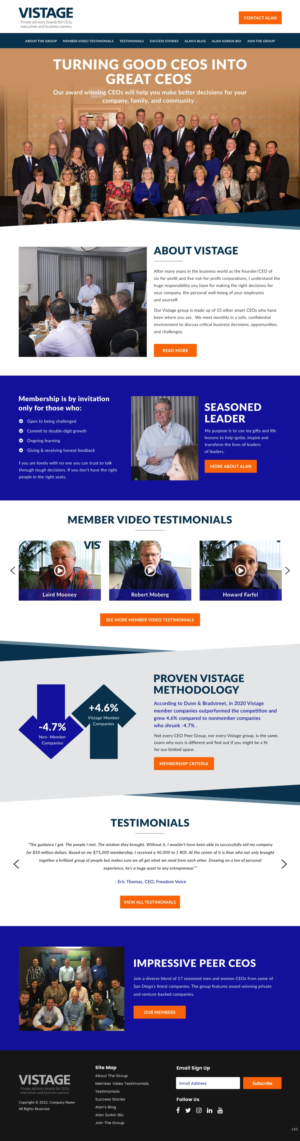 Web Design by pb for Vistage | Design: #27915344