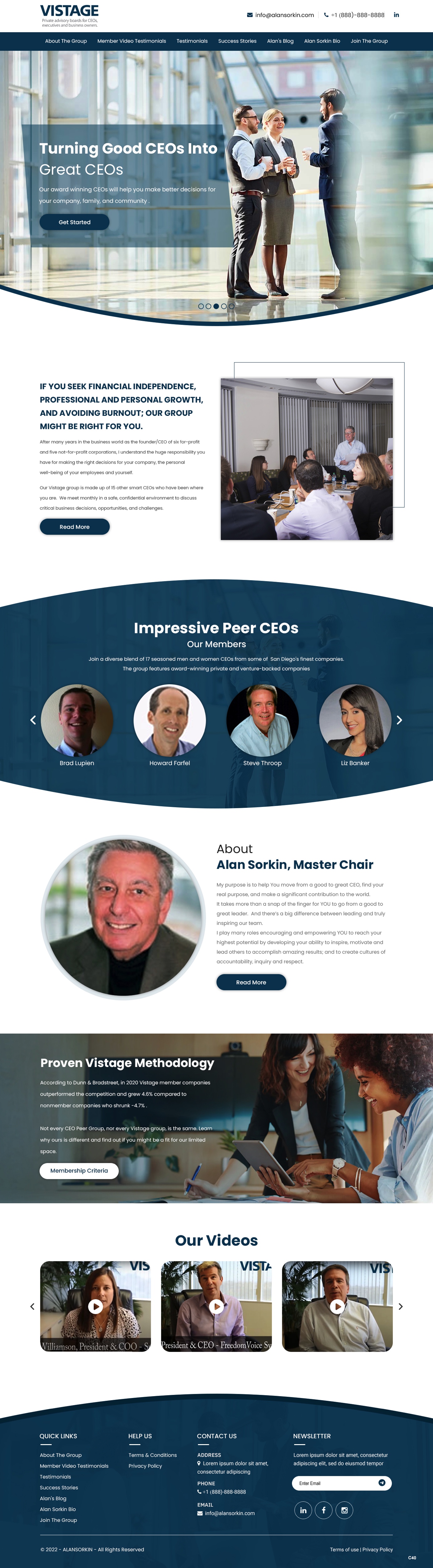 Web Design by pb for Vistage | Design #27920128