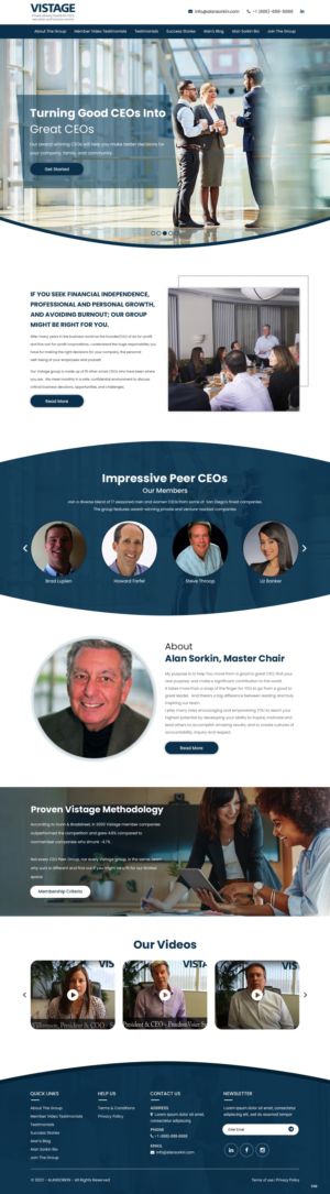 Web Design by pb for Vistage | Design: #27920128