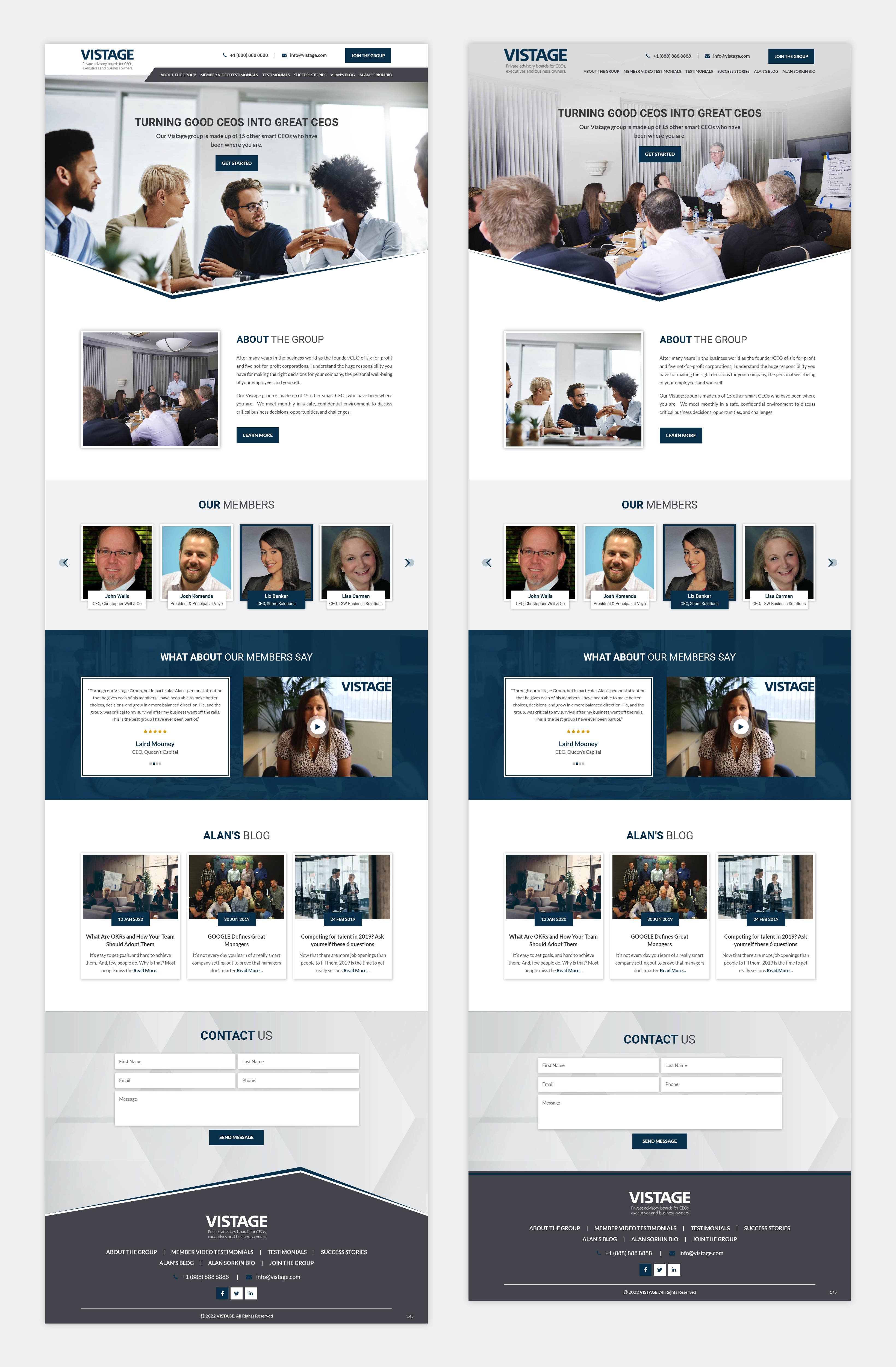 Web Design by pb for Vistage | Design #27929184