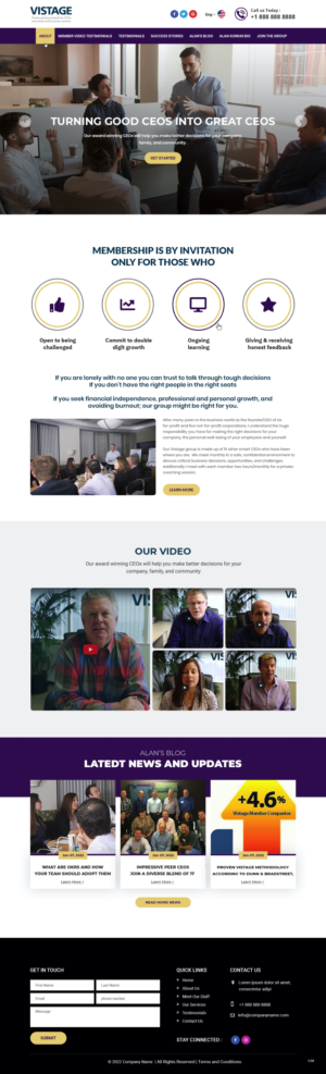 Web Design by pb for Vistage | Design: #27929328