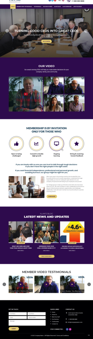 Web Design by pb for Vistage | Design #27965646