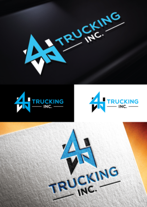 Logo Design by sol design2 for 4W Trucking Inc. | Design: #27913451