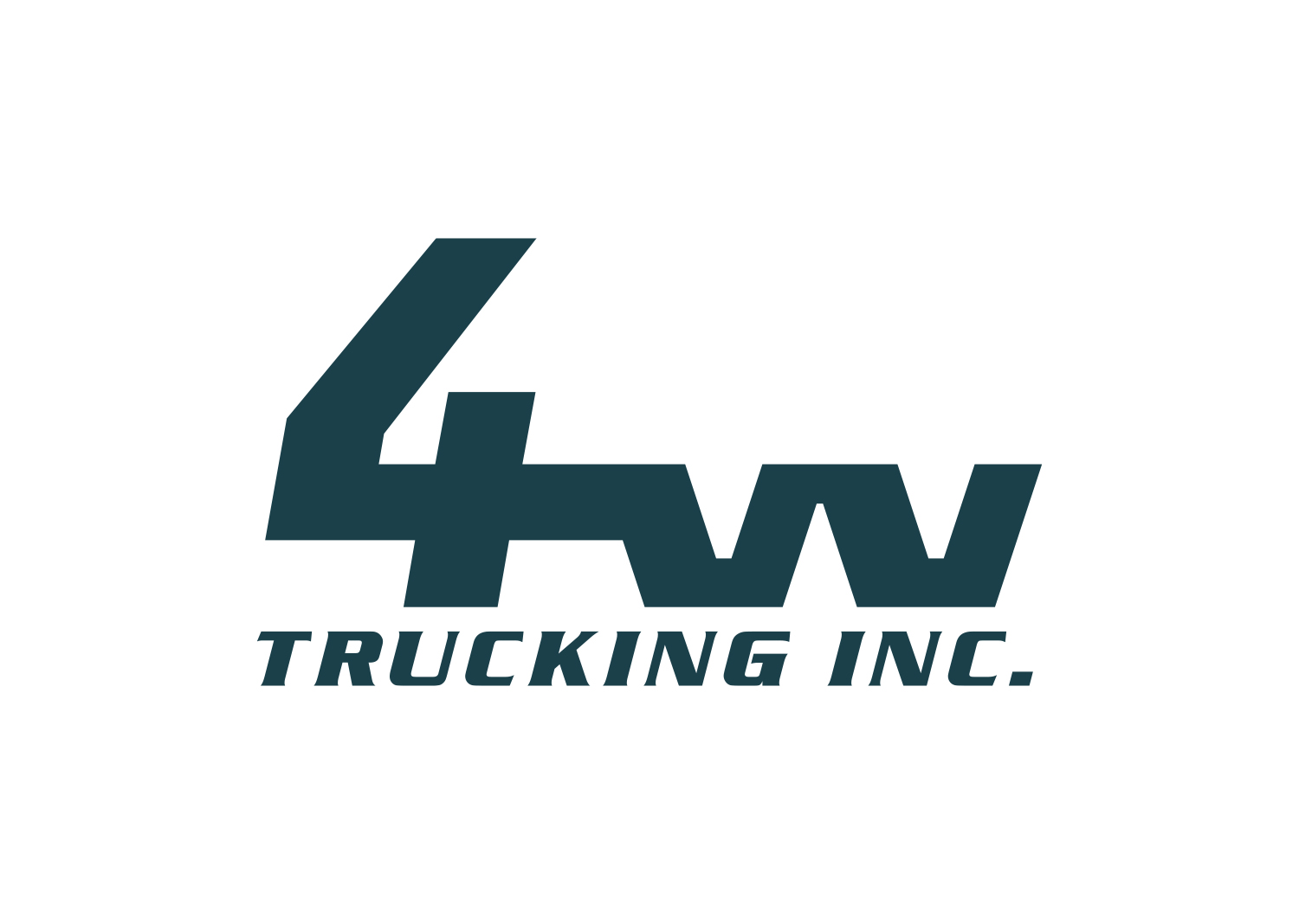 Logo Design by Grafactory for 4W Trucking Inc. | Design #27914622
