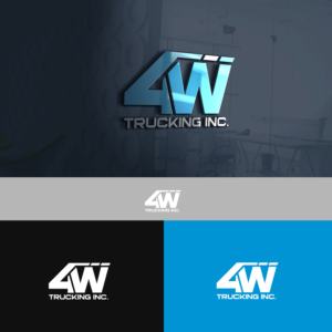 Logo Design by S.N.Y™-01 for 4W Trucking Inc. | Design: #27911533