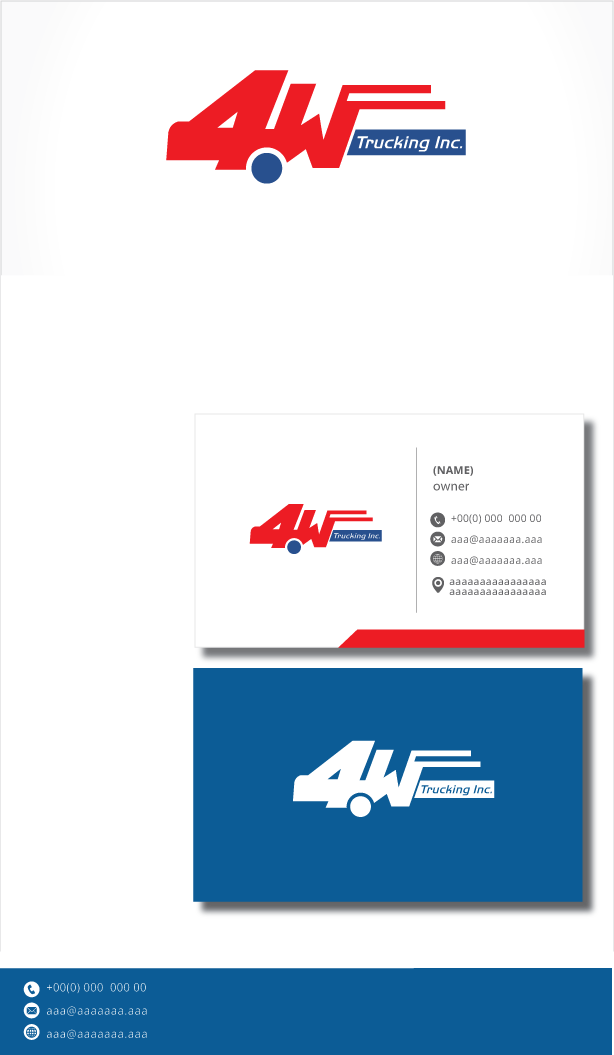 Logo Design by zebronicgraphic for 4W Trucking Inc. | Design #27912710