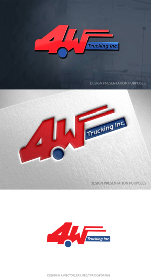 Design de Logo par zebronicgraphic pour 4W Trucking Inc. | Design : #27912711