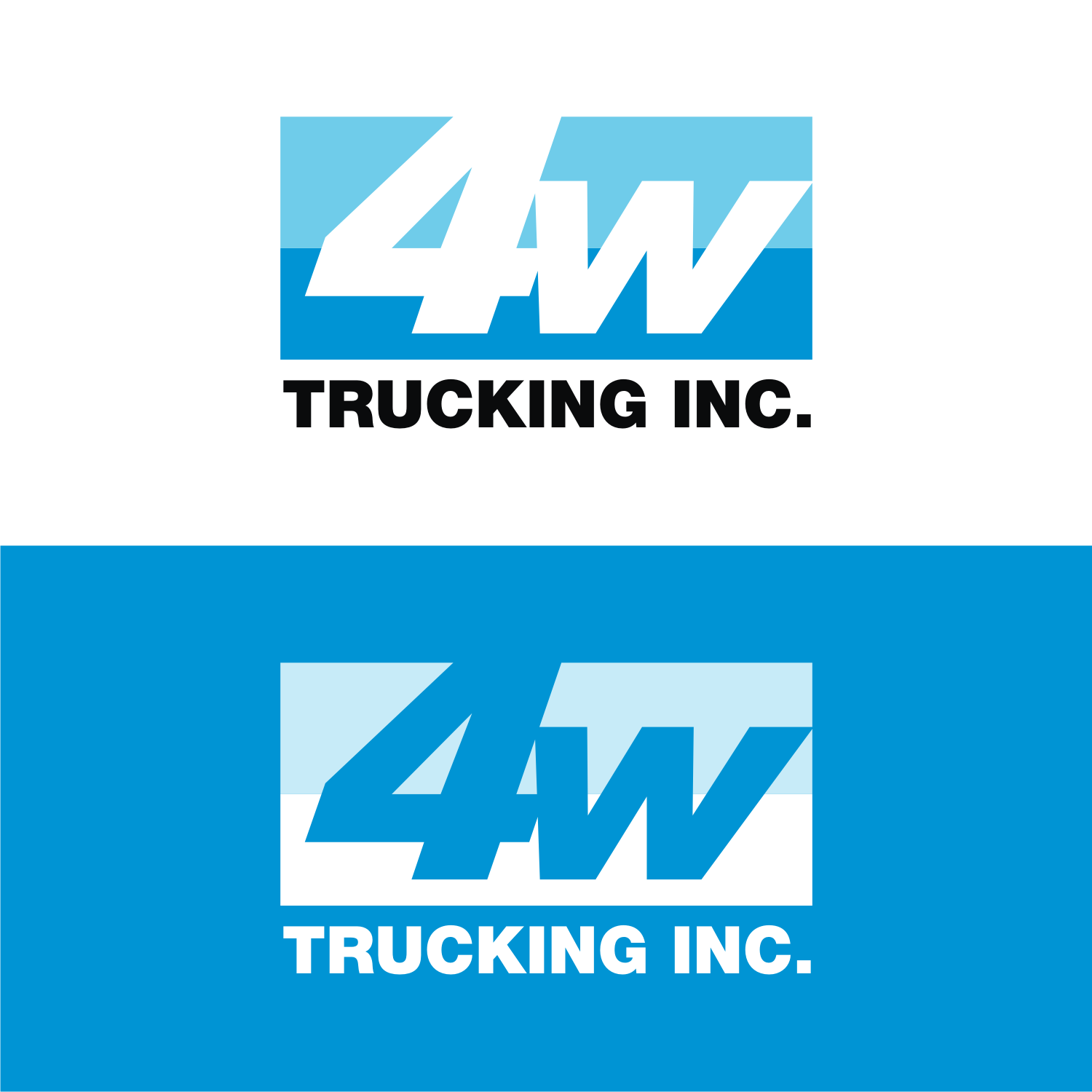 Logo Design by R16 for 4W Trucking Inc. | Design #27912544