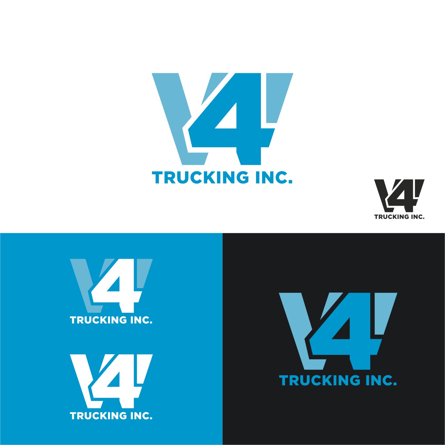 Logo Design by cjssan for 4W Trucking Inc. | Design #27914834