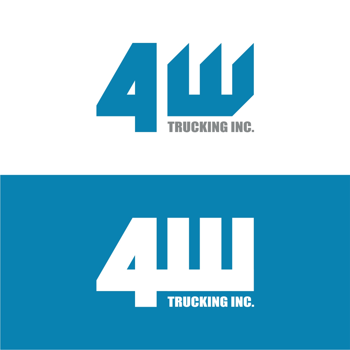 Logo Design by aidea19 for 4W Trucking Inc. | Design #27911518