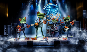 Frog in suits | Diseño Gráfico por Dhaneesh