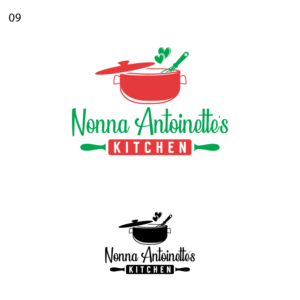 Nonna Antoinette's Kitchen | Logo Design by Ikram Afzaal
