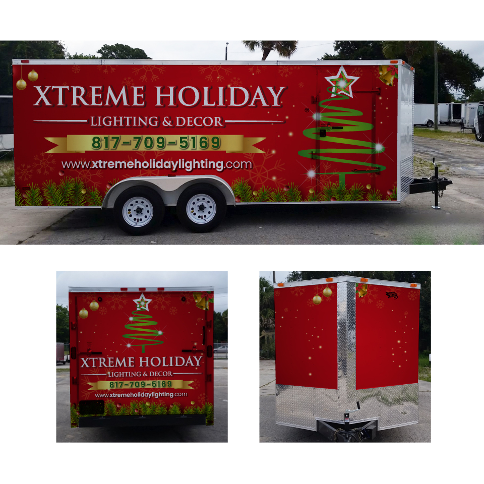 Car Wrap Design by Yoga Tri for Xtreme Holiday Lighting | Design #27948566