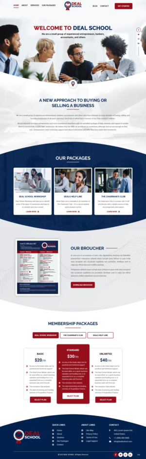 New professional Training Site | Diseño Web por pb
