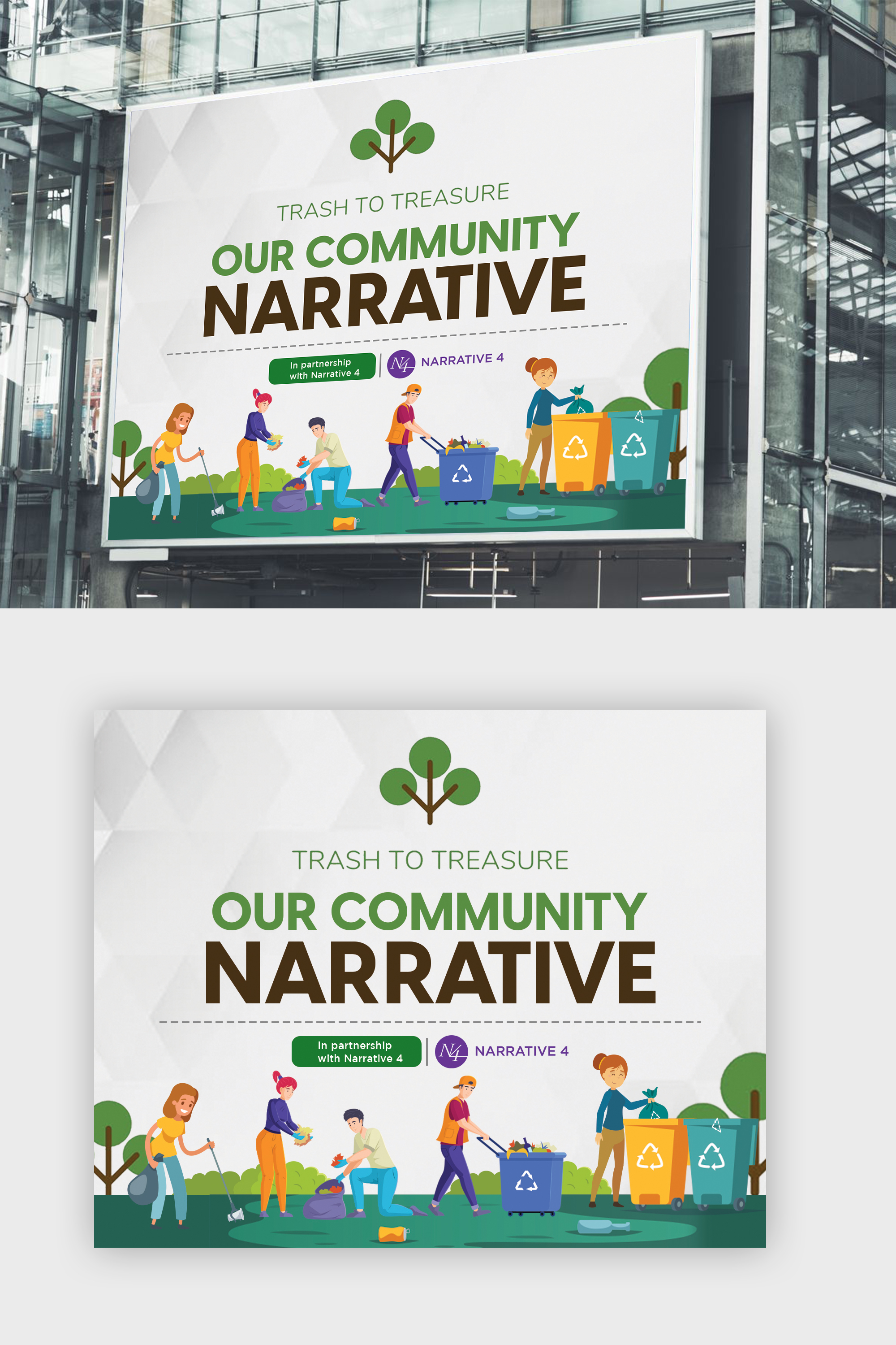 Signage Design by debdesign for Narrative 4 | Design #27927058
