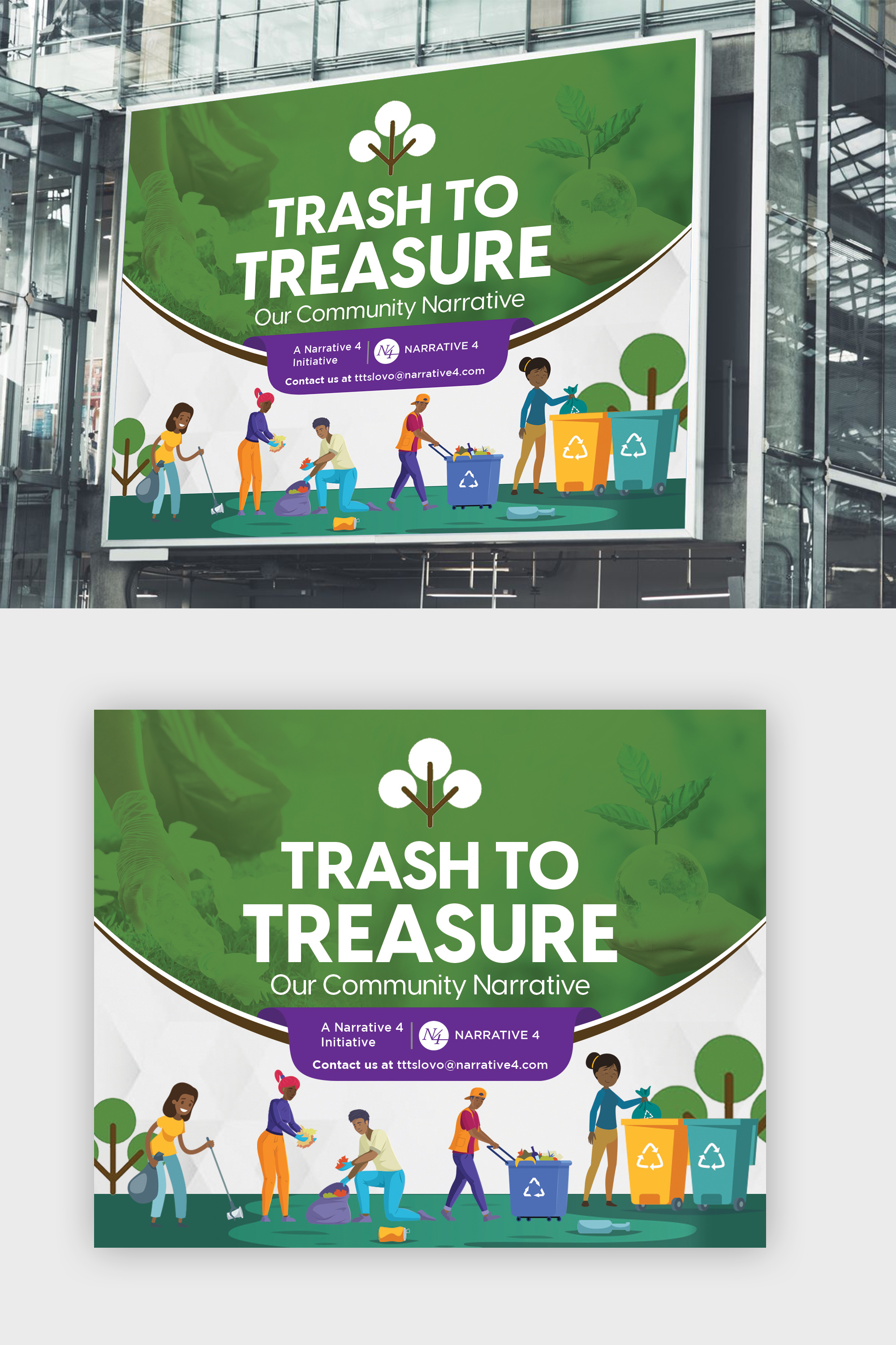Signage Design by debdesign for Narrative 4 | Design #27948656